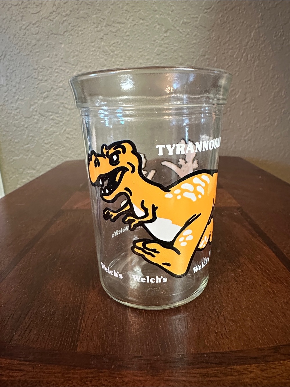 VTG 1988 Welch's Tyrannosaurus Dinosaur Collectible Juice Glass
